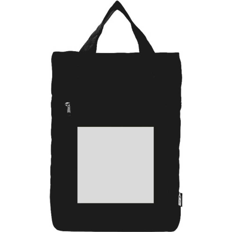 RPET polyesterový (600D) batoh Olive, čierna RPET polyesterový (600D) batoh Olive, čierna