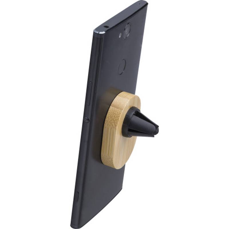 Bambusový držák na telefon Larry, hnědá Bambusový držák na telefon Larry, hnědá