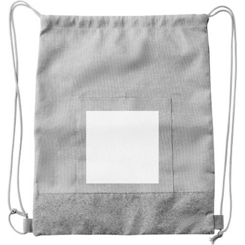 RPET polyesterová (600D) taška na šňůrku Ansel, hnědá khaki RPET polyesterová (600D) taška na šňůrku Ansel, hnědá khaki