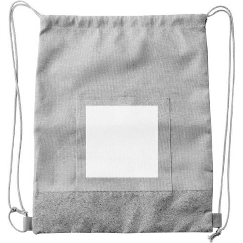 RPET polyesterová (600D) taška na šňůrku Ansel, hnědá khaki RPET polyesterová (600D) taška na šňůrku Ansel, hnědá khaki