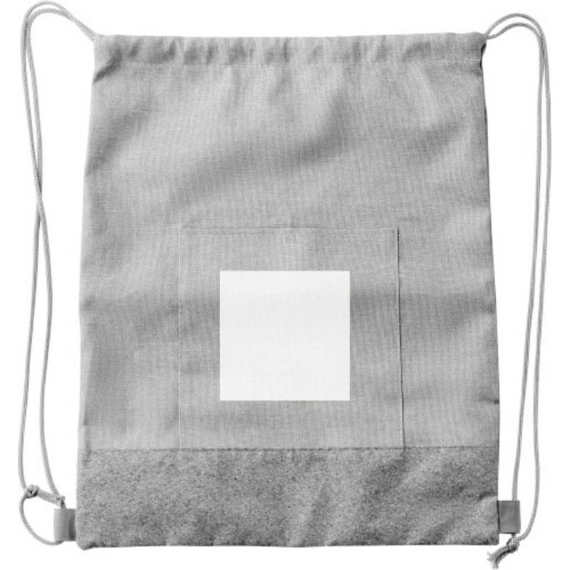 RPET polyesterová (600D) taška na šňůrku Ansel, hnědá khaki RPET polyesterová (600D) taška na šňůrku Ansel, hnědá khaki