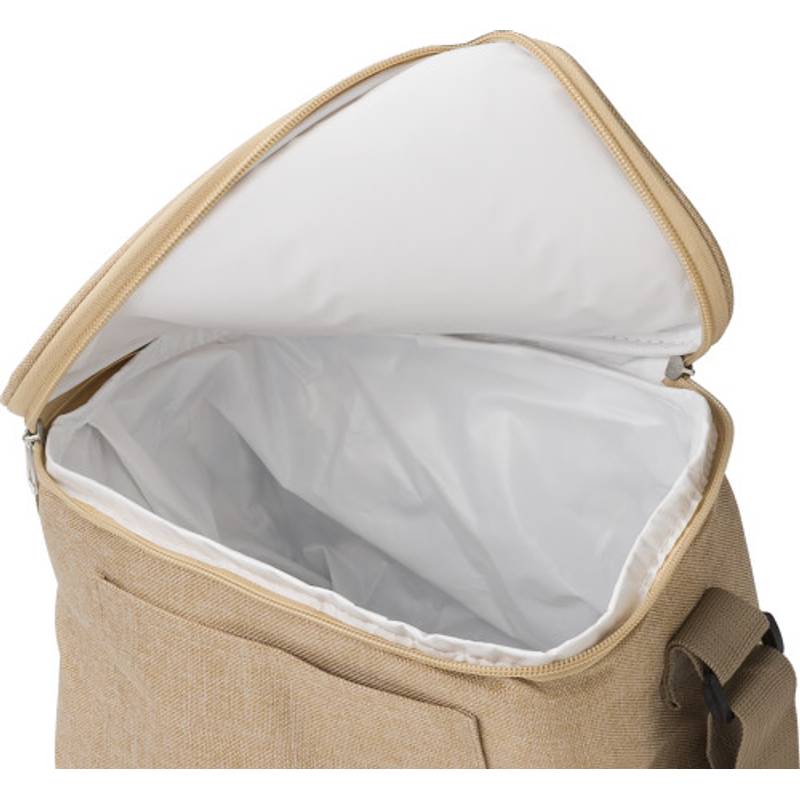 Chladiaca taška Sage z polyesteru RPET (600D)., hnedá khaki Chladiaca taška Sage z polyesteru RPET (600D)., hnedá khaki