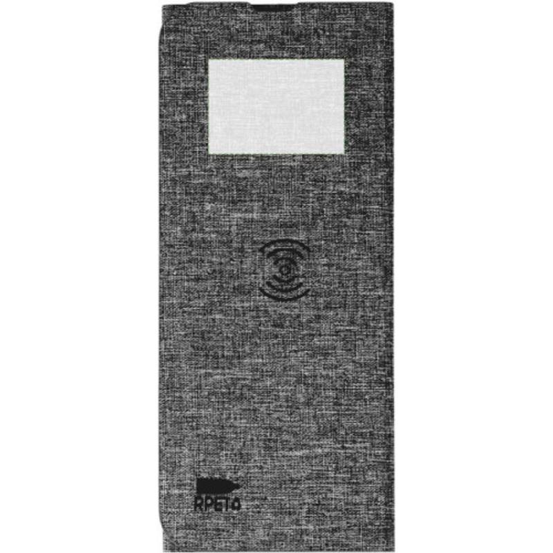 RPET bezdrôtová rýchlonabíjacia podložka pod myš Selene, sivá RPET bezdrôtová rýchlonabíjacia podložka pod myš Selene, sivá