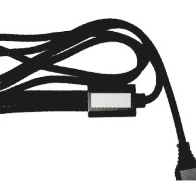 Nylonový nabíjecí kabel Leif, černá Nylonový nabíjecí kabel Leif, černá