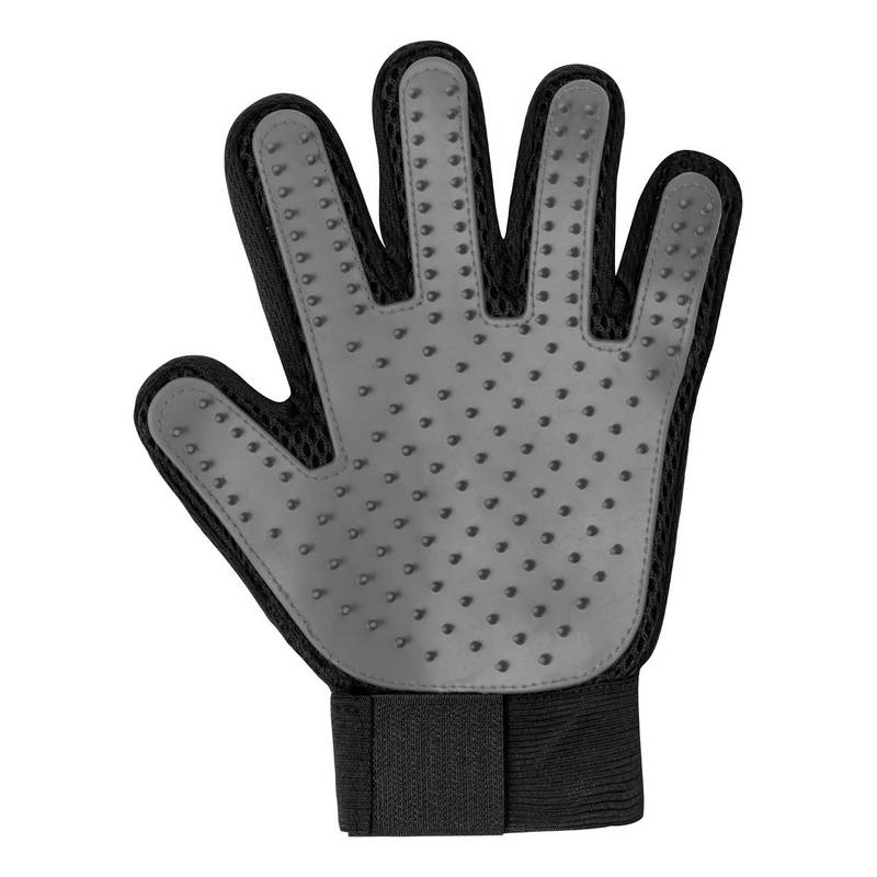 Akitax rukavice na vyčesávanie srsti, čierna