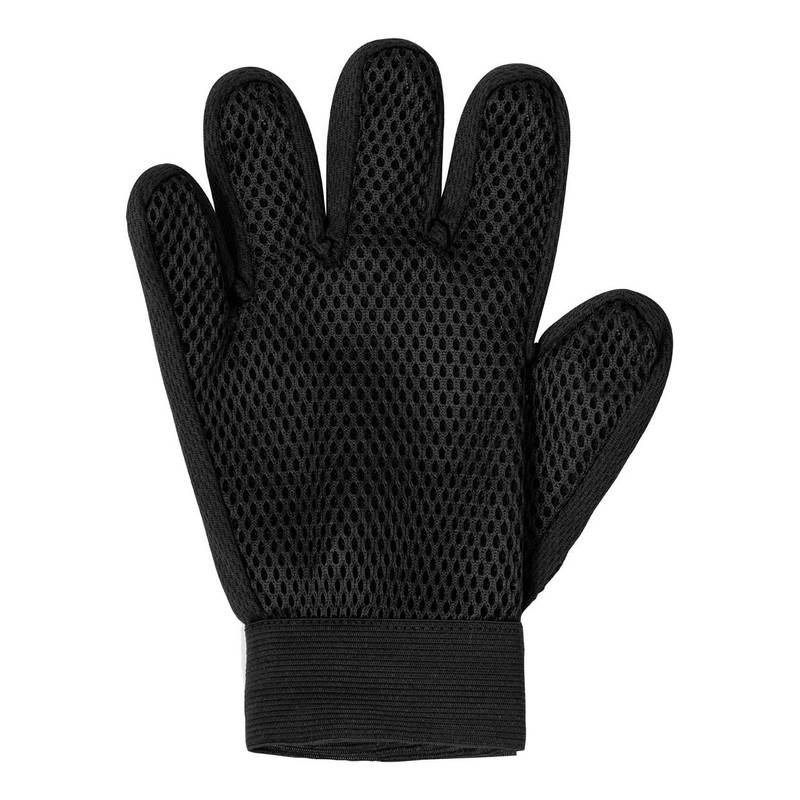 Akitax rukavice na vyčesávanie srsti, čierna