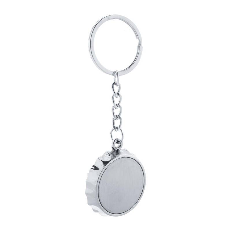 Bubly přívěsek na klíče s otvírákem, šedá stříbrná Bubly přívěsek na klíče s otvírákem, šedá stříbrná