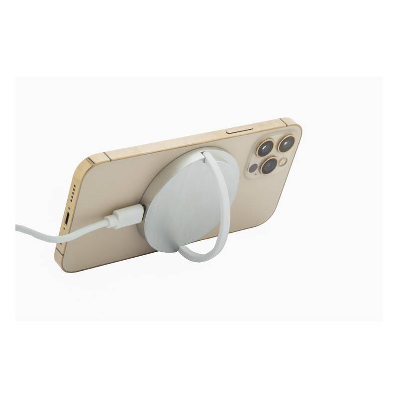 RaluHold magnetická bezdrôtová nabíjačka, sivá strieborná RaluHold magnetická bezdrôtová nabíjačka, sivá strieborná