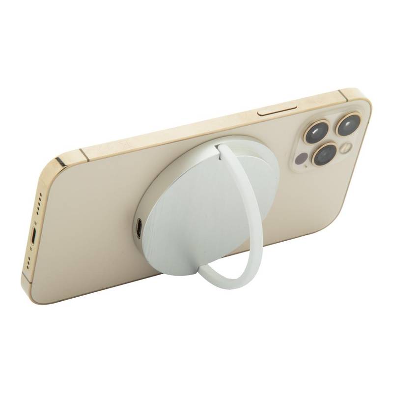 RaluHold magnetická bezdrôtová nabíjačka, sivá strieborná RaluHold magnetická bezdrôtová nabíjačka, sivá strieborná