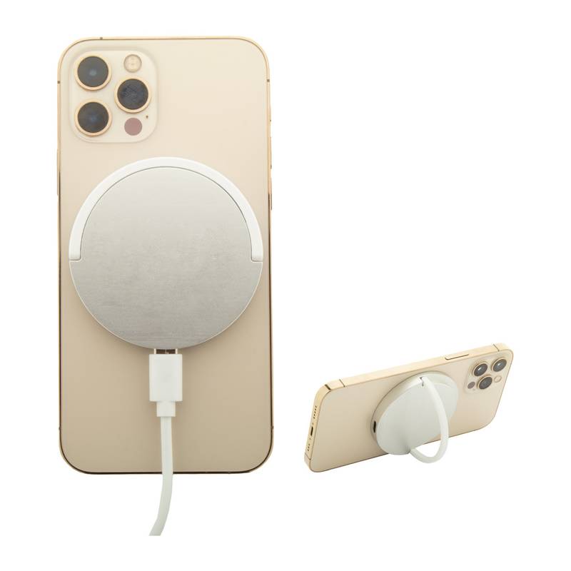 RaluHold magnetická bezdrôtová nabíjačka, sivá strieborná RaluHold magnetická bezdrôtová nabíjačka, sivá strieborná