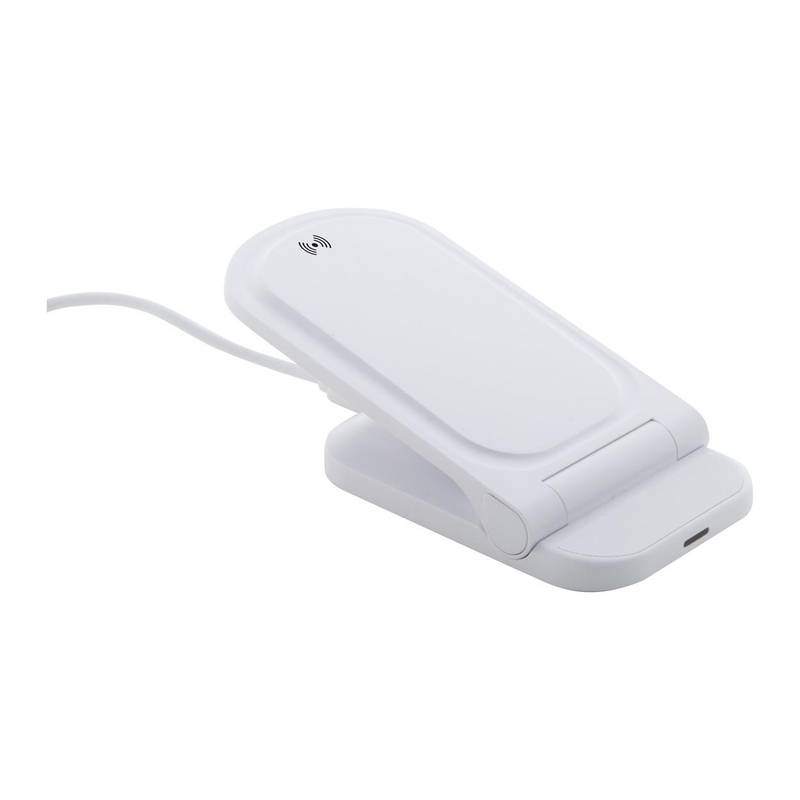 Rewolt stojan mobilného telefónu s bezdrôtovou nabíjačkou RABS, biela Rewolt stojan mobilného telefónu s bezdrôtovou nabíjačkou RABS, biela