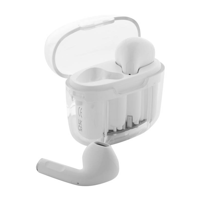 Trance transparentní bluetooth sluchátka RABS, bílá Trance transparentní bluetooth sluchátka RABS, bílá