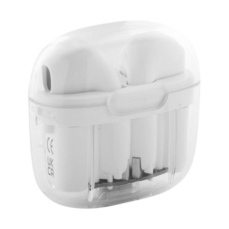 Trance transparentní bluetooth sluchátka RABS, bílá Trance transparentní bluetooth sluchátka RABS, bílá