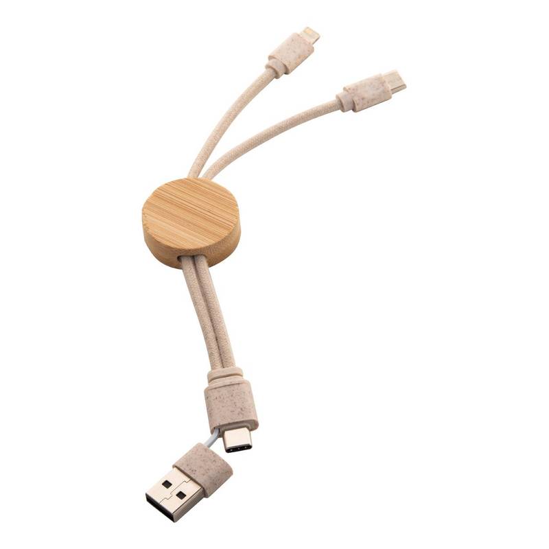 Nihon USB nabíječka, hnědá Nihon USB nabíječka, hnědá