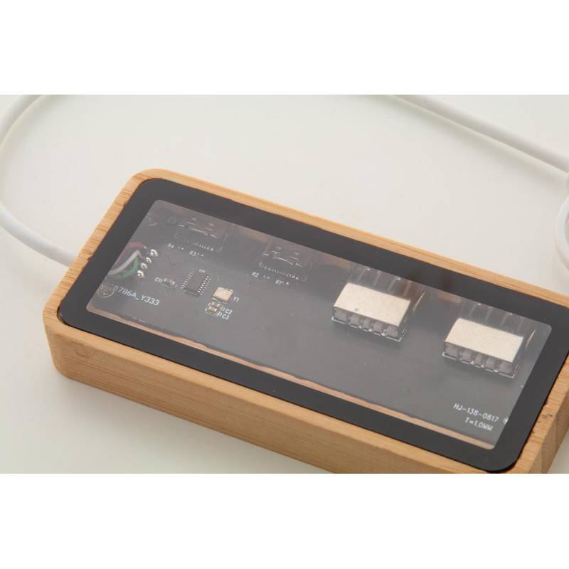 SeeHub transparentný USB hub, hnedá SeeHub transparentný USB hub, hnedá