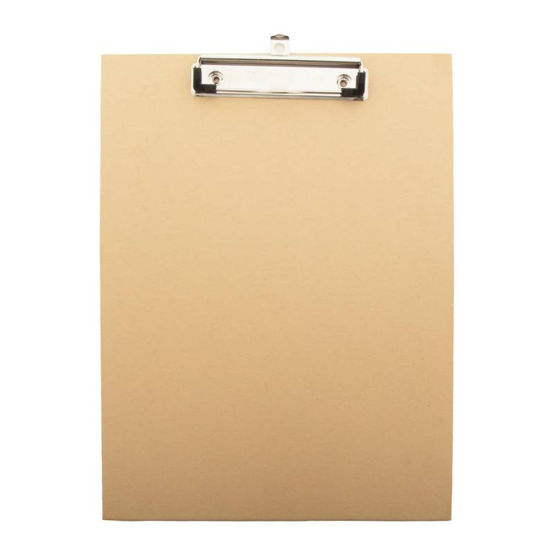 Clippa podložka na písanie s klipom, hnedá natural Clippa podložka na písanie s klipom, hnedá natural