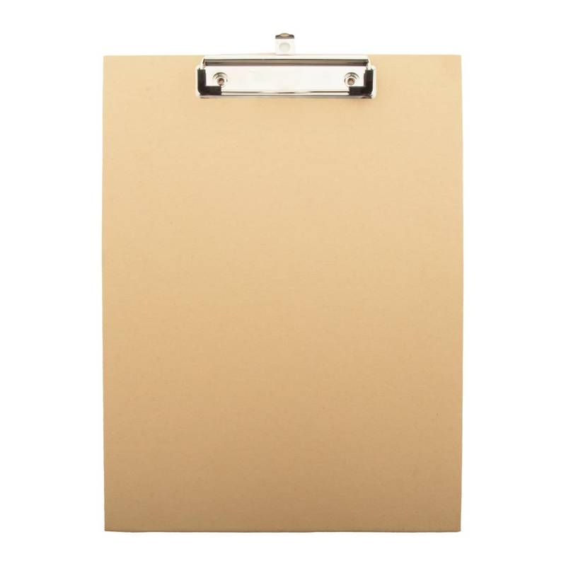 Clippa podložka na písanie s klipom, hnedá natural Clippa podložka na písanie s klipom, hnedá natural