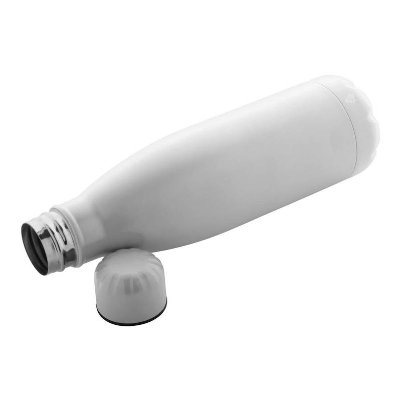 Refill recyklovaná fľaša z nerez ocele, biela Refill recyklovaná fľaša z nerez ocele, biela