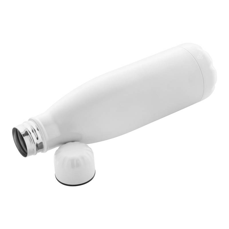 Refill recyklovaná fľaša z nerez ocele, biela Refill recyklovaná fľaša z nerez ocele, biela