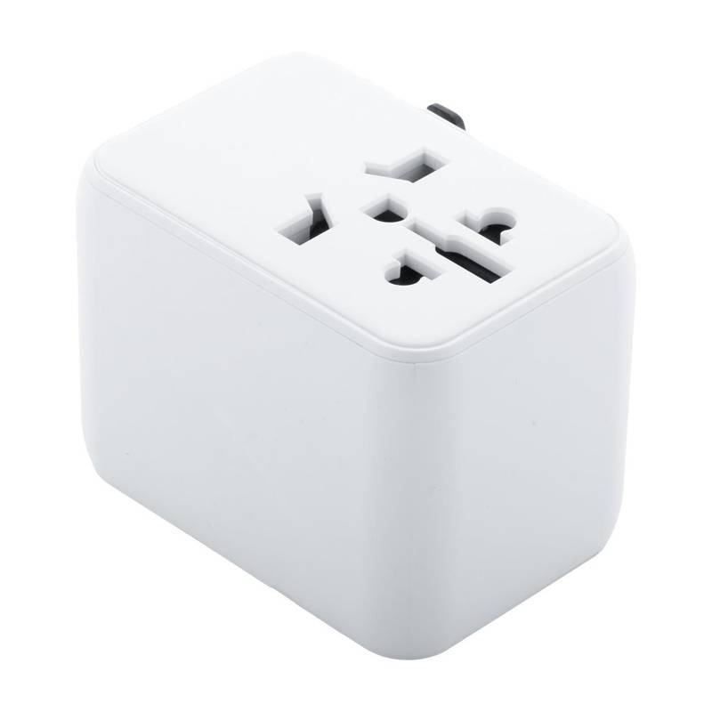 Jetsetter Plus cestovný adaptér, biela Jetsetter Plus cestovný adaptér, biela