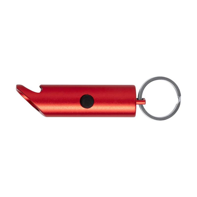 Kushing otvárač na fľaše s baterkou, červená Kushing otvárač na fľaše s baterkou, červená