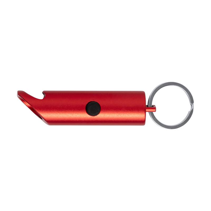 Kushing otvárač na fľaše s baterkou, červená Kushing otvárač na fľaše s baterkou, červená