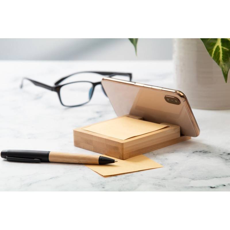 Matsu stojanček na mobil s bločkom, hnedá Matsu stojanček na mobil s bločkom, hnedá