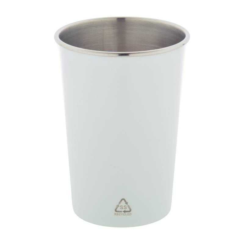 Redisha Mono hrnek z recyklované nerezové oceli, šedá stříbrná Redisha Mono hrnek z recyklované nerezové oceli, šedá stříbrná