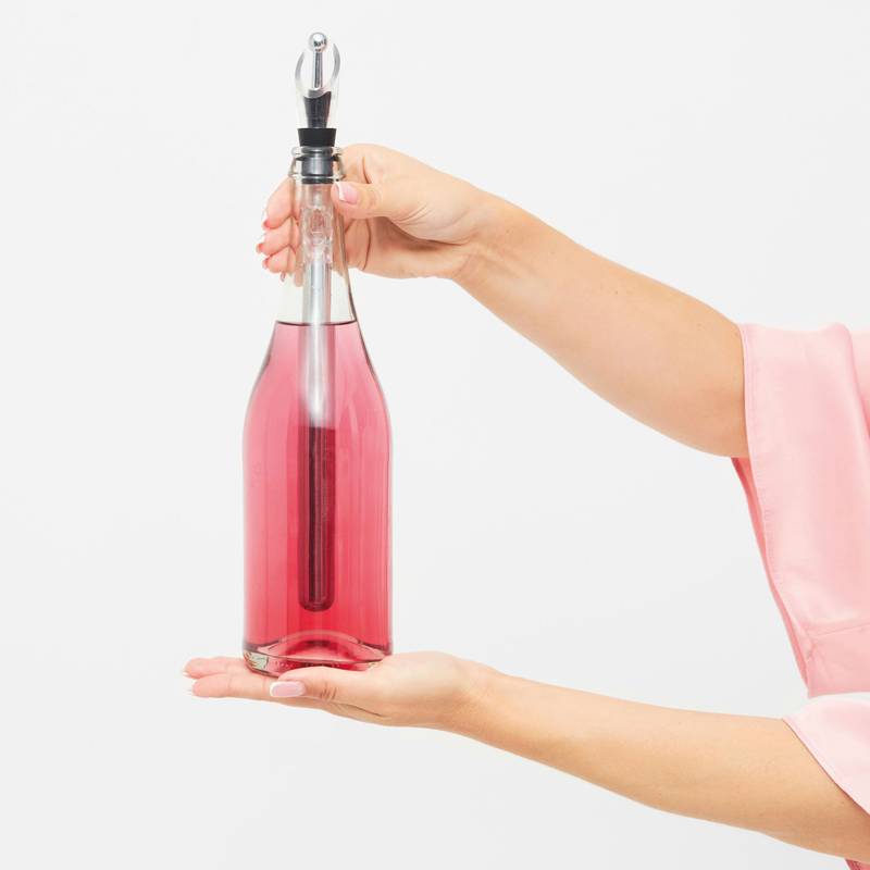 Tyčinka na chlazení vína CHARDY, šedá stříbrná Tyčinka na chlazení vína CHARDY, šedá stříbrná