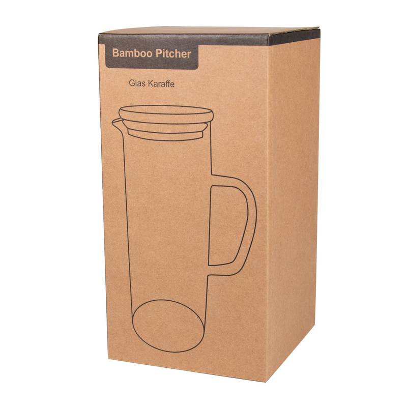 Skleněná karafa BAMBOO PITCHER, hnědá Skleněná karafa BAMBOO PITCHER, hnědá