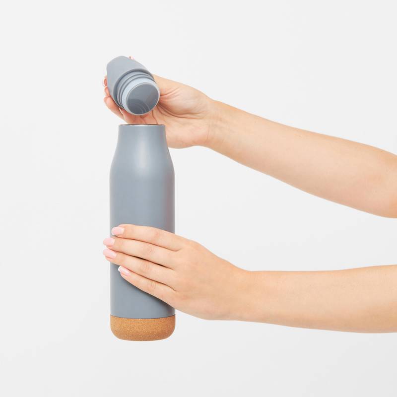 Vákuová fľaša na pitie CORKY LEGEND, sivá Vákuová fľaša na pitie CORKY LEGEND, sivá
