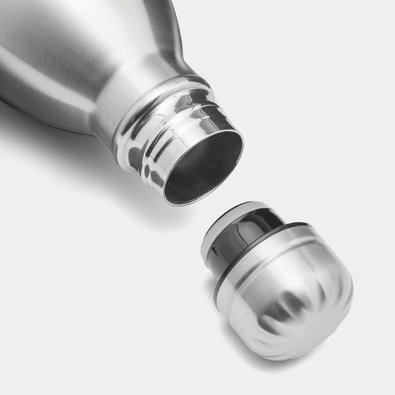 Vákuová fľaša JUMBO TASTE dvojstenná, sivá strieborná Vákuová fľaša JUMBO TASTE dvojstenná, sivá strieborná