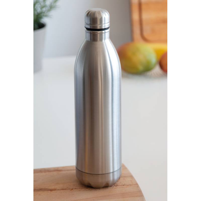 Vákuová fľaša JUMBO TASTE dvojstenná, sivá strieborná Vákuová fľaša JUMBO TASTE dvojstenná, sivá strieborná