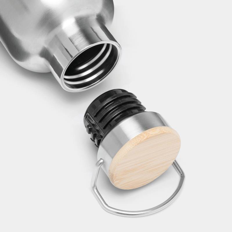 Izolovaná láhev na pití JUMBO MILITARY, šedá stříbrná Izolovaná láhev na pití JUMBO MILITARY, šedá stříbrná