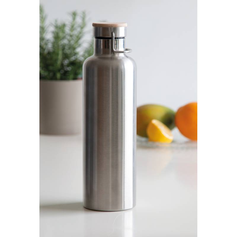 Izolovaná láhev na pití JUMBO MILITARY, šedá stříbrná Izolovaná láhev na pití JUMBO MILITARY, šedá stříbrná