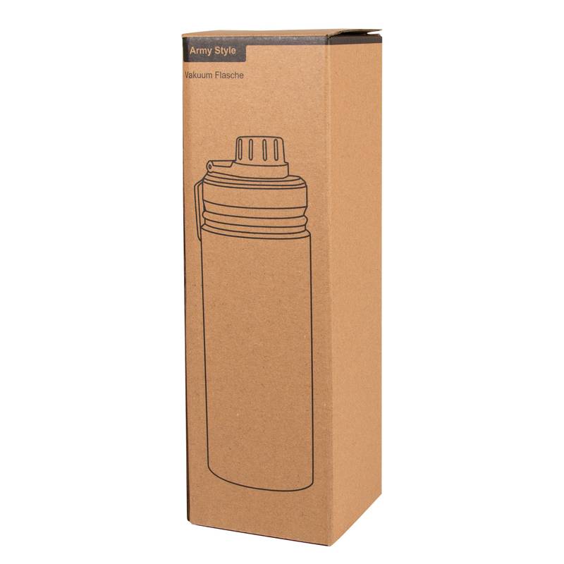 Izolovaná láhev na pití ARMY STYLE, černá Izolovaná láhev na pití ARMY STYLE, černá
