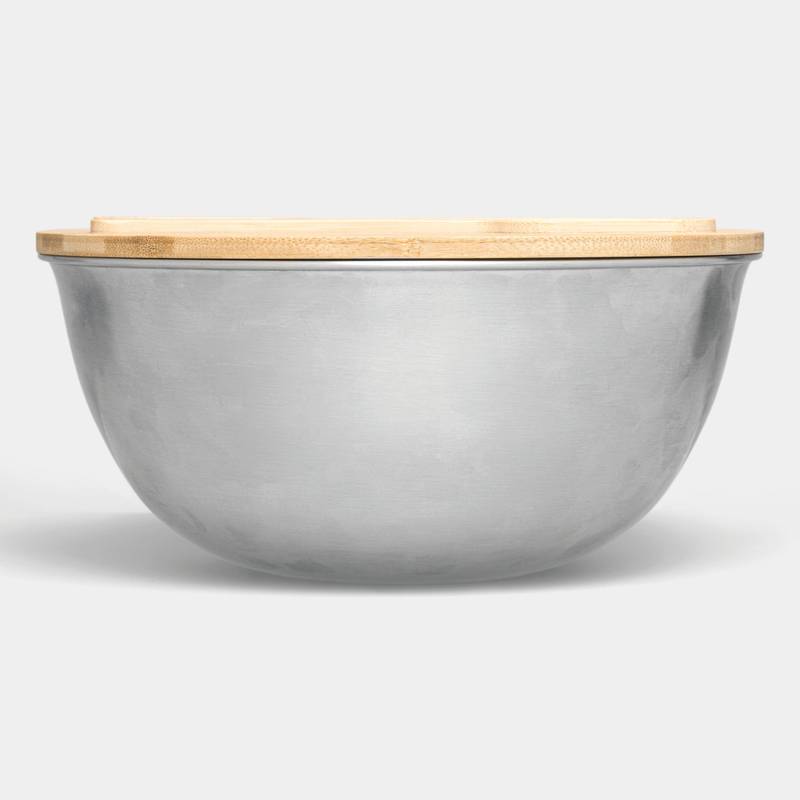 Šalátová misa EAT HEALTHY, hnedá - sivá strieborná Šalátová misa EAT HEALTHY, hnedá - sivá strieborná