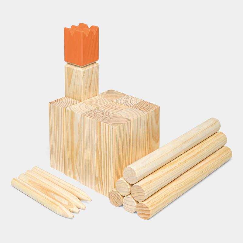 Vikingská vrhací hra KUBB, hnědá Vikingská vrhací hra KUBB, hnědá