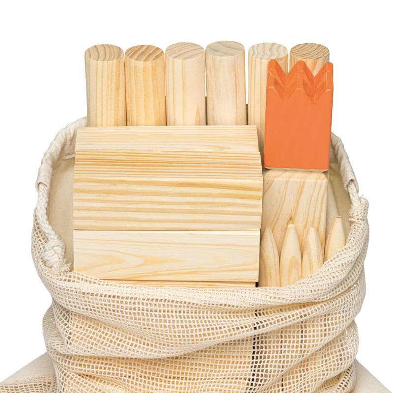 Vikingská vrhací hra KUBB, hnědá Vikingská vrhací hra KUBB, hnědá