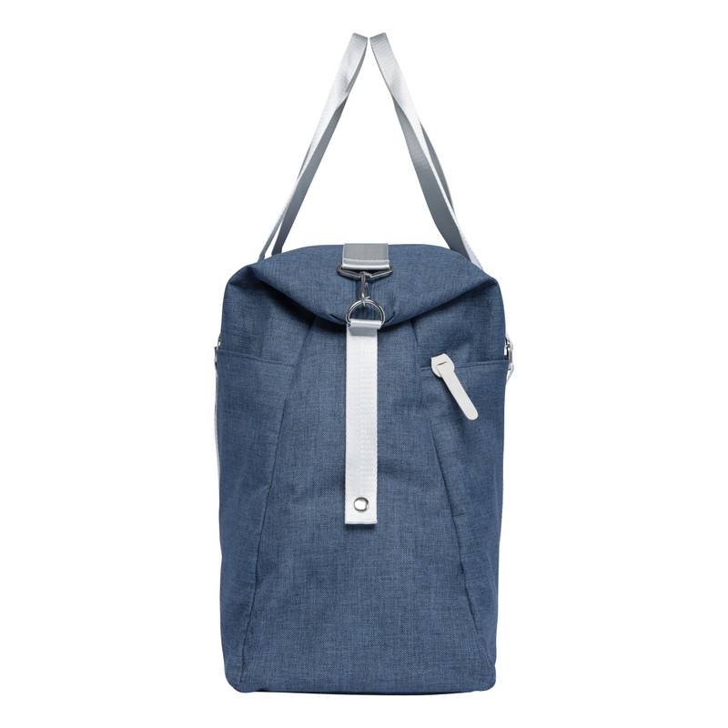 Víkendová taška MALMÖ, modrá - šedá stříbrná Víkendová taška MALMÖ, modrá - šedá stříbrná