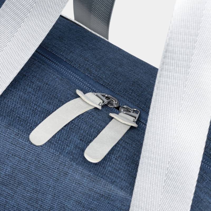 Víkendová taška MALMÖ, modrá - šedá stříbrná Víkendová taška MALMÖ, modrá - šedá stříbrná