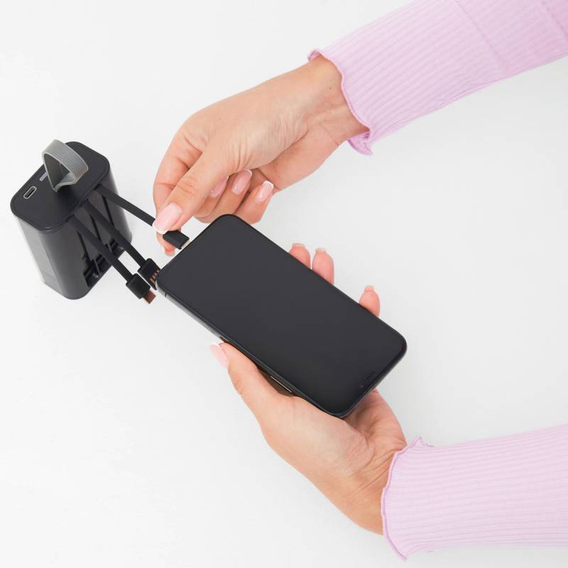 Powerbanka / svietidlo OPEN SOURCE, čierna - transparentná Powerbanka / svietidlo OPEN SOURCE, čierna - transparentná