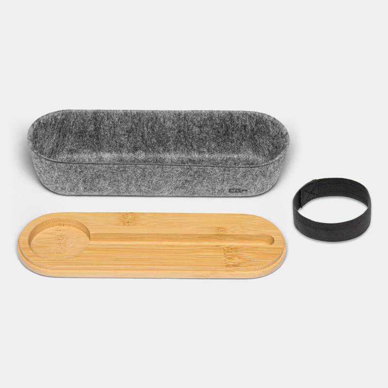 Pouzdro na tužky PEN STORE, hnědá - šedá Pouzdro na tužky PEN STORE, hnědá - šedá