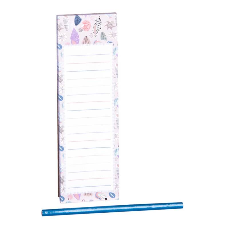 Magnetický blok 7,5 x 24 cm s tužkou 60l. MIX Magnetický blok 7,5 x 24 cm s tužkou 60l. MIX