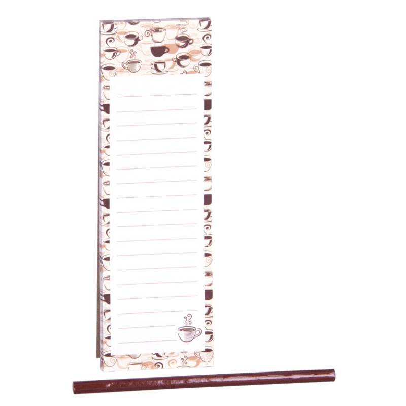 Magnetický blok 7,5 x 24 cm s tužkou 60l. MIX Magnetický blok 7,5 x 24 cm s tužkou 60l. MIX