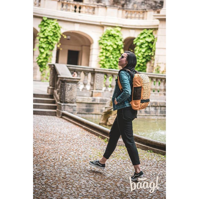 BAAGL - City batoh RPET hořčicový BAAGL - City batoh RPET hořčicový