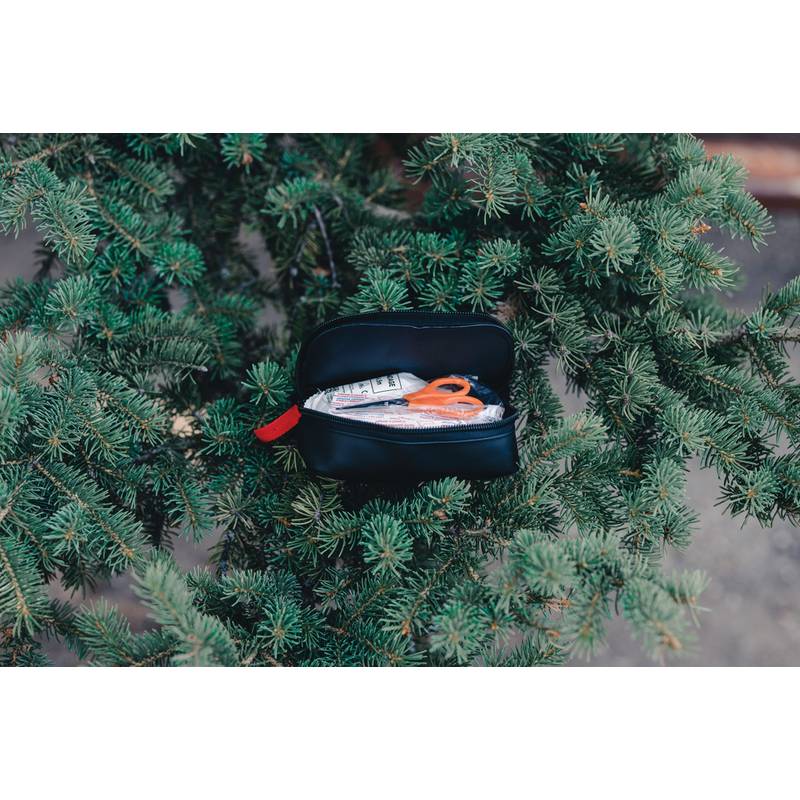 Lekárnička poštovej veľkosti z RCS recykl. PU nubuku, čierna Lekárnička poštovej veľkosti z RCS recykl. PU nubuku, čierna