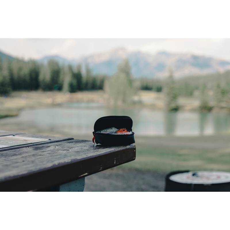 Lekárnička poštovej veľkosti z RCS recykl. PU nubuku, čierna Lekárnička poštovej veľkosti z RCS recykl. PU nubuku, čierna