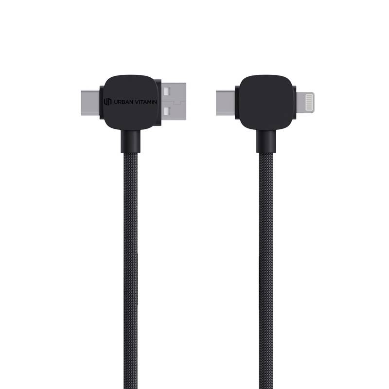 Magnetický kabel Urban Vitamin Stockton 65W z rec. TPE/PET, černá Magnetický kabel Urban Vitamin Stockton 65W z rec. TPE/PET, černá