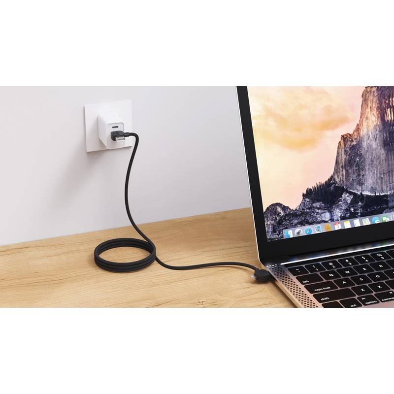 Magnetický kabel Urban Vitamin Stockton 65W z rec. TPE/PET, černá Magnetický kabel Urban Vitamin Stockton 65W z rec. TPE/PET, černá